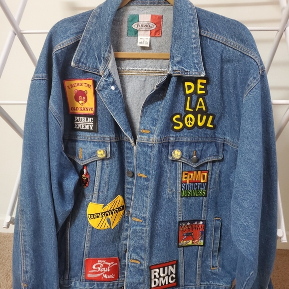Fulvio Other - Pre-Owned Denim Jacket with HIP HOP PATCHES! 1of1